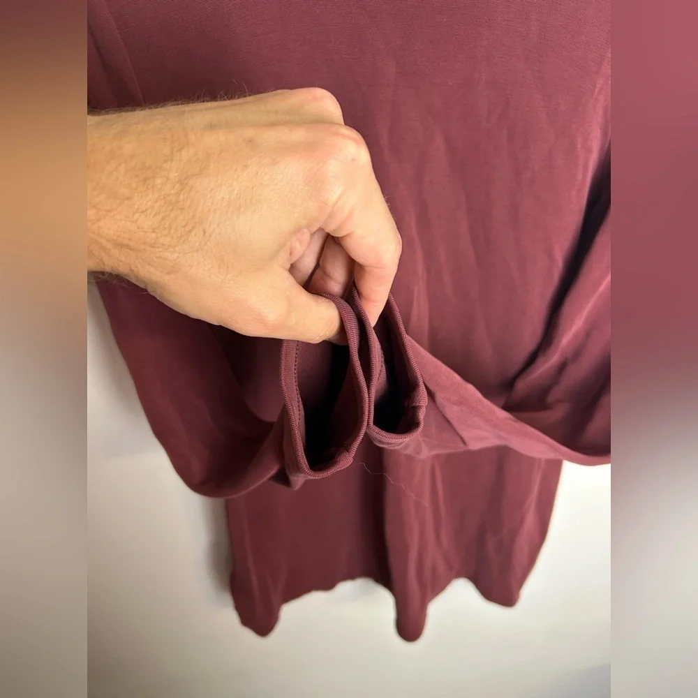 Soft‎ surroundings Burgundy outfit set Pants XS  Top S Old Money Comfortable